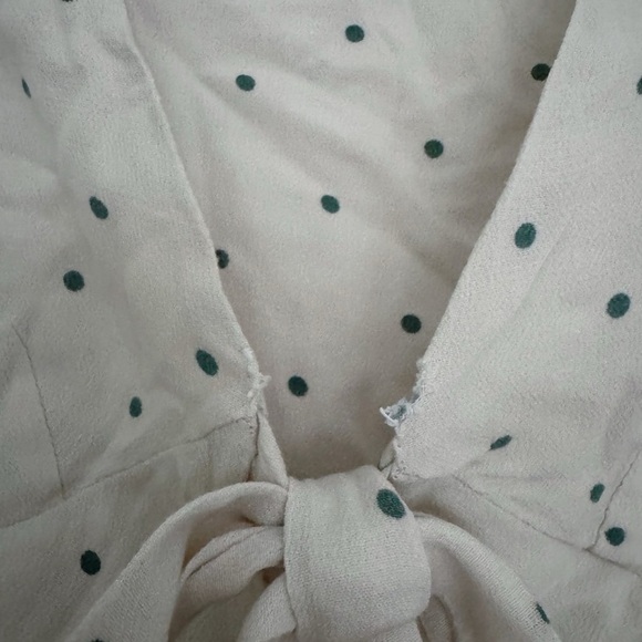 Free People women’s All Yours Polka Dot Mini front tie summer Dress size 6 - Picture 5 of 5